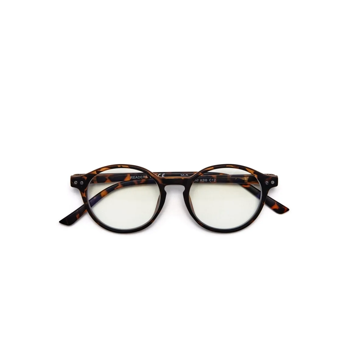 Readers - Læsebriller Readers Mini Blue Block Round Tortoise - Billede 2