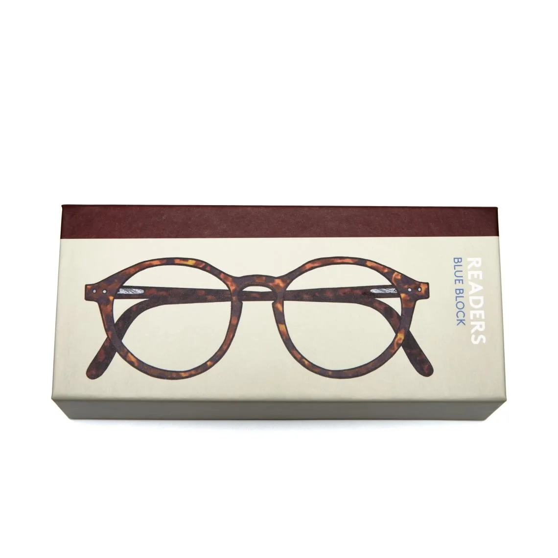 Readers - Læsebriller Readers Mini Blue Block Round Tortoise - Billede 3